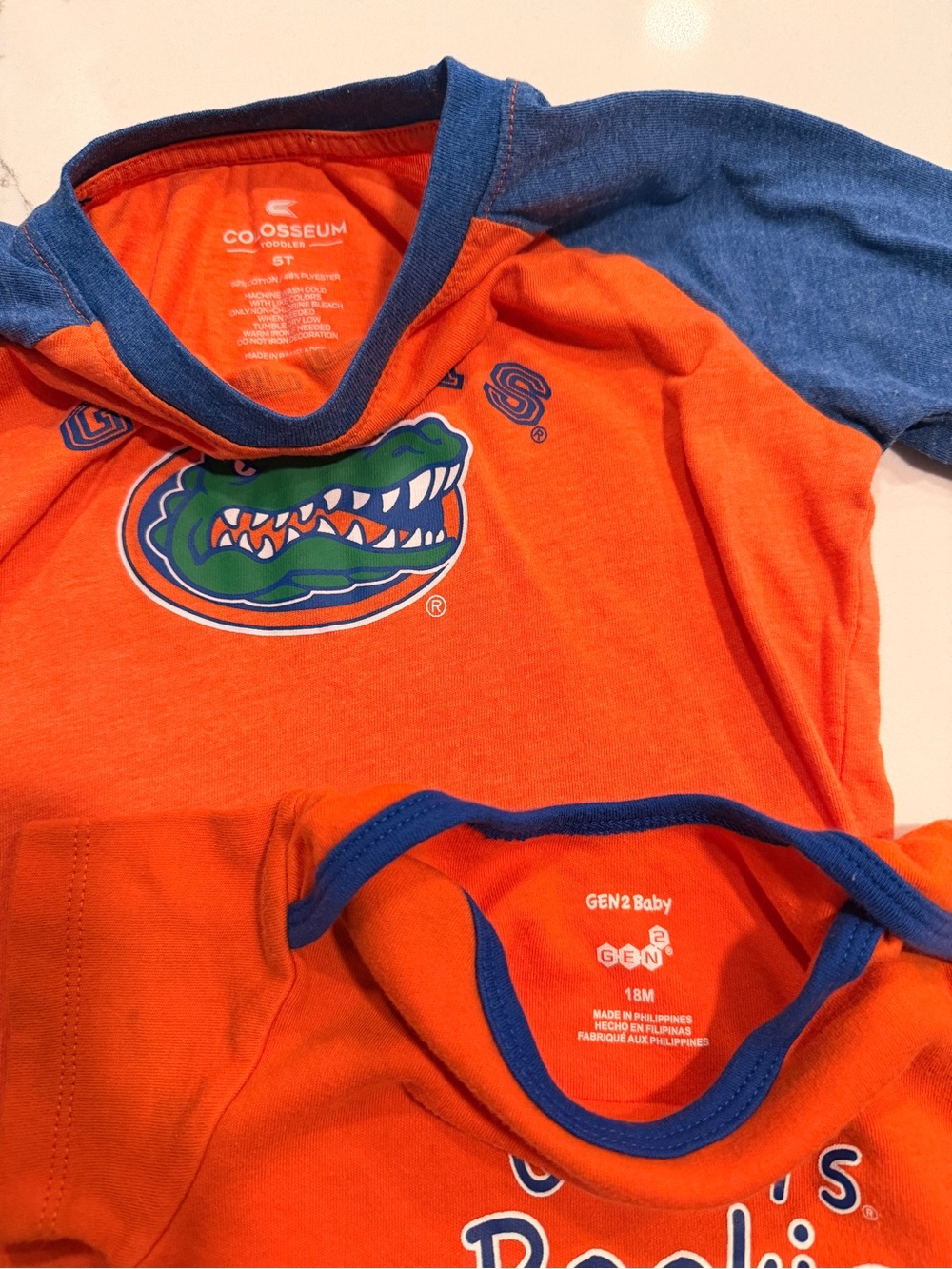 Set of 2 University of Florida Onesie and Toddler Shirt - Picture 2 of 3
